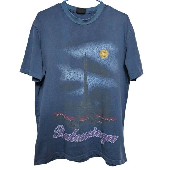 Balenciaga Paris moon tee - Picture 1 of 13